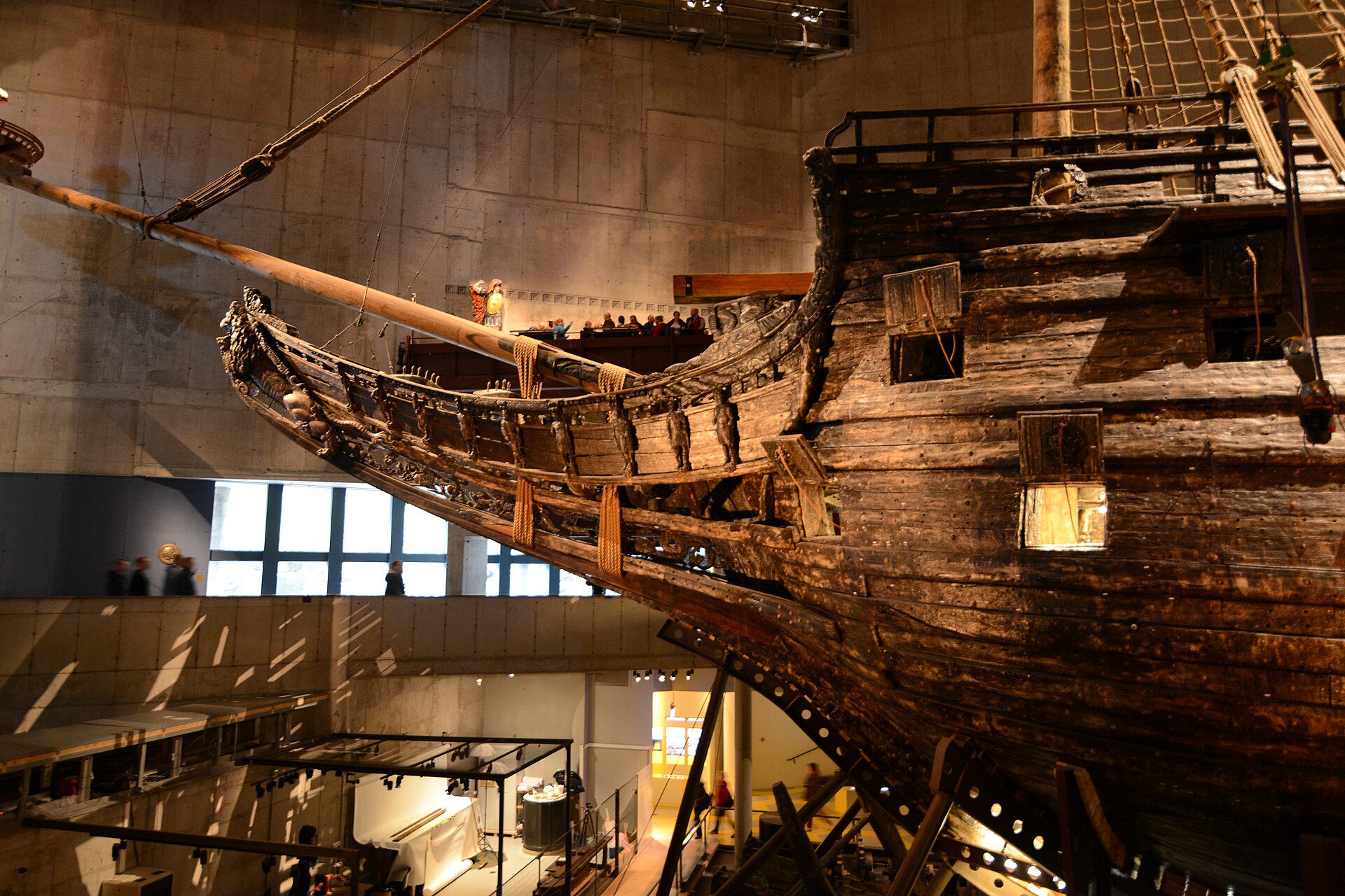 The Vasa, a salvaged seventeenth-century warship
