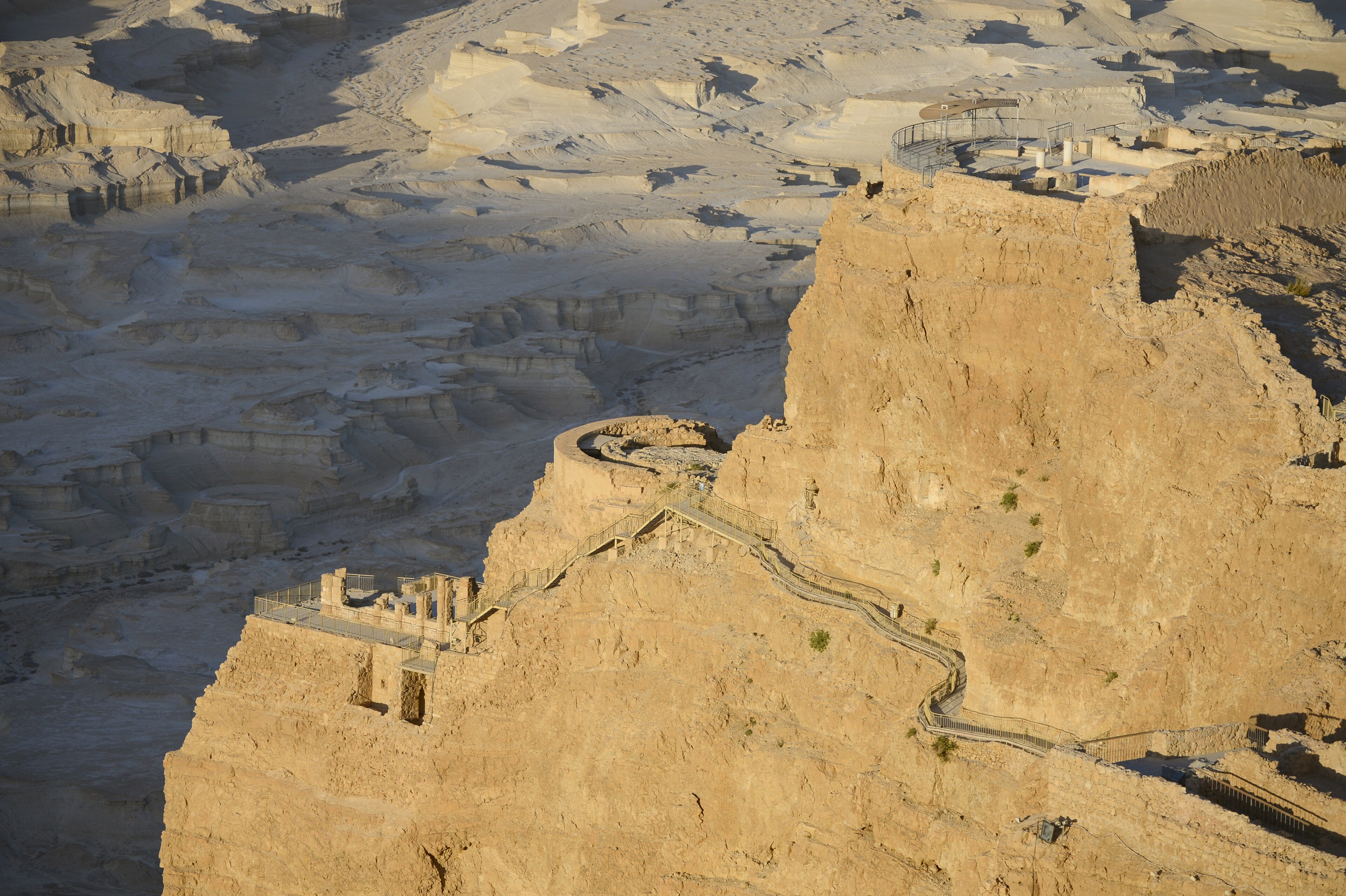 Aerial view of Masada's Northern Palace