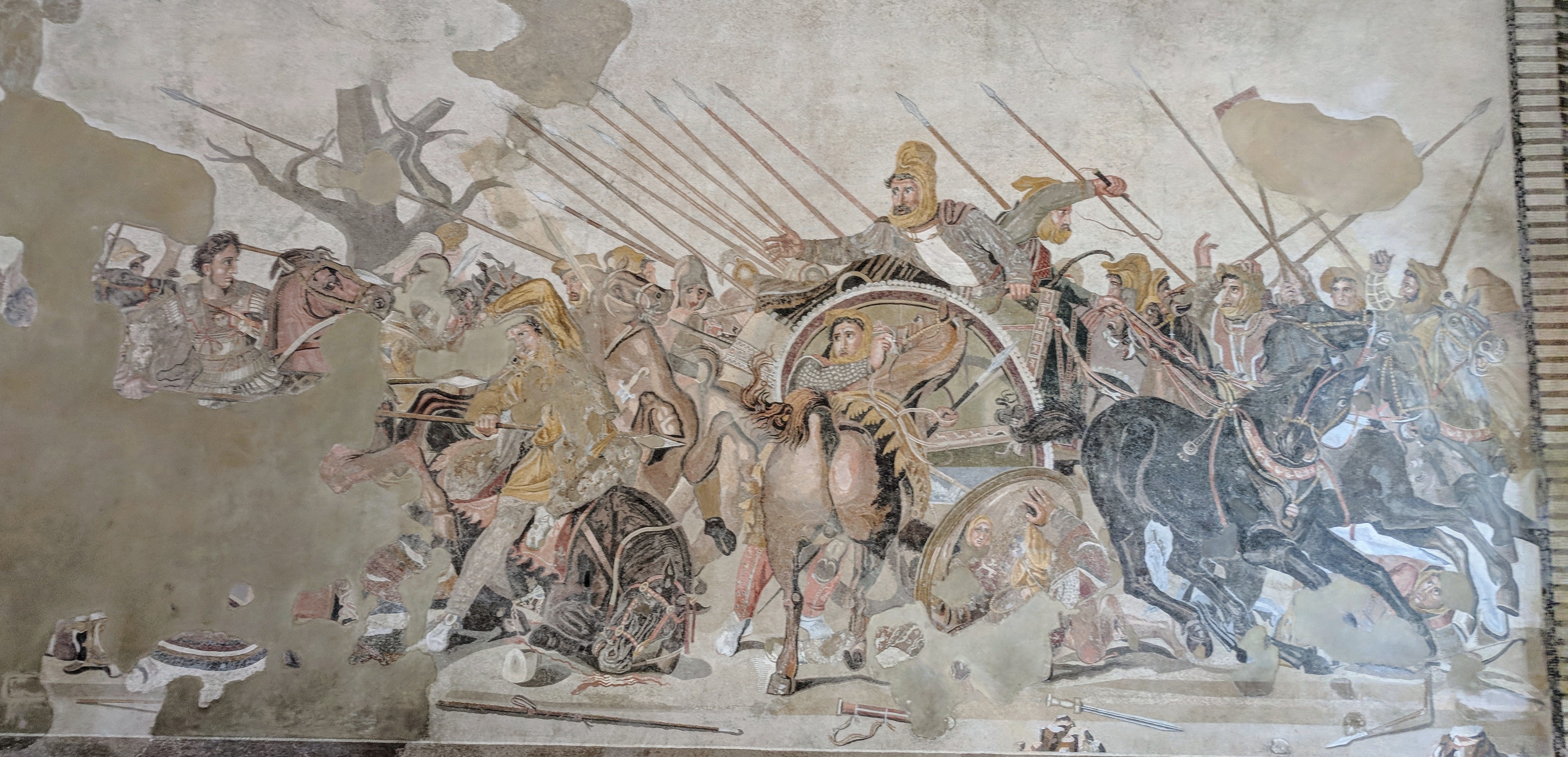 The Alexander Mosaic depicting Alexander the Great at the Battle of Issus