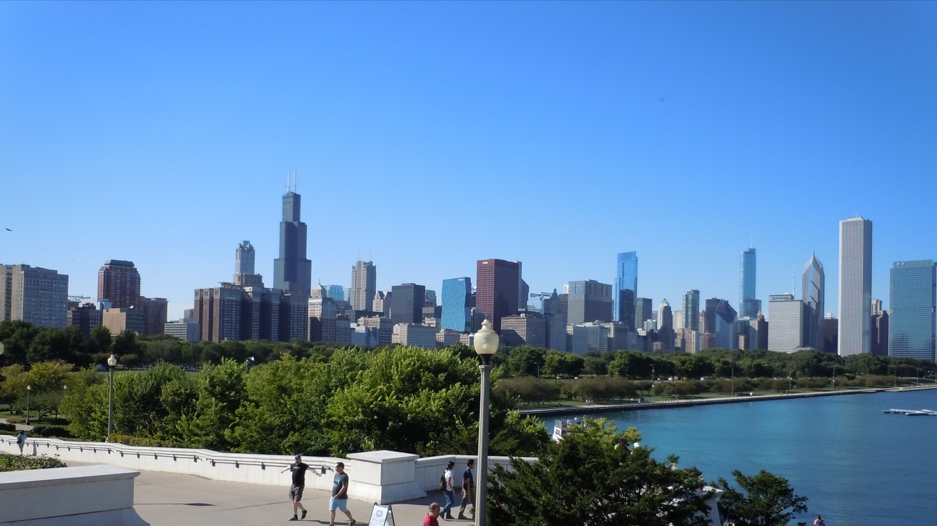 The Chicago skyline
