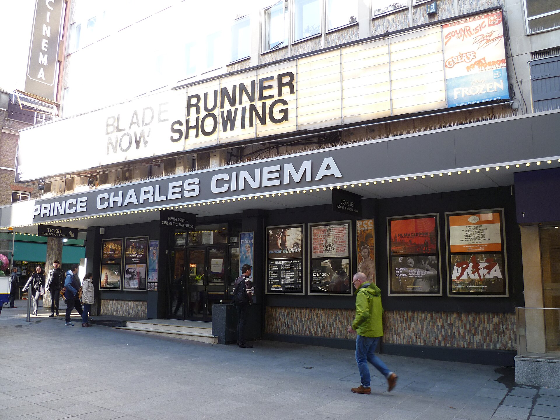 The Prince Charles Theatre showing Blade Runner