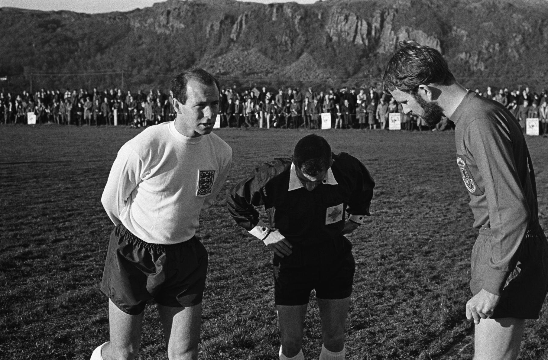 An amateur football match between Wales and England