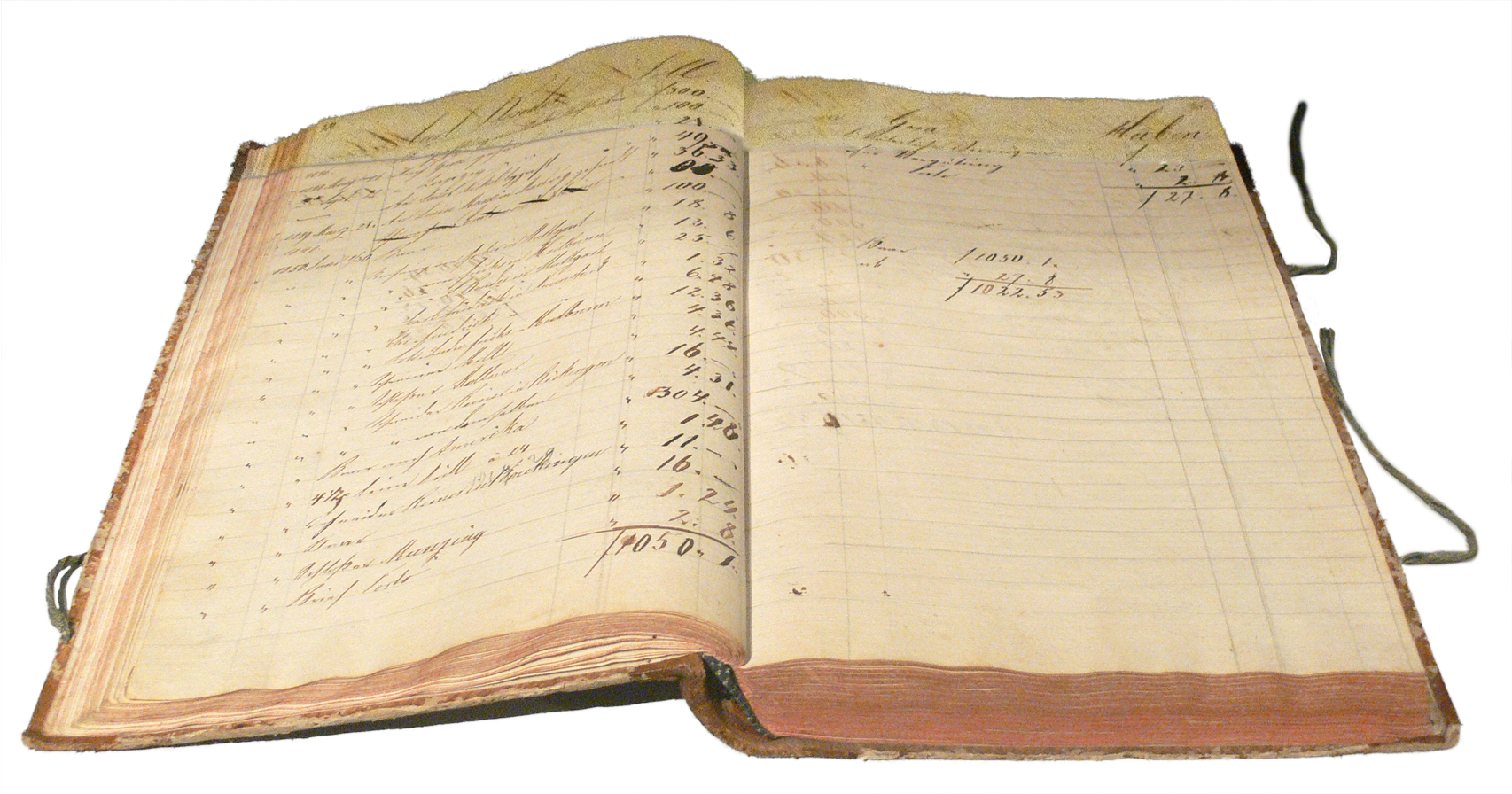 פנקס חשבונות גרמני משנת 1828