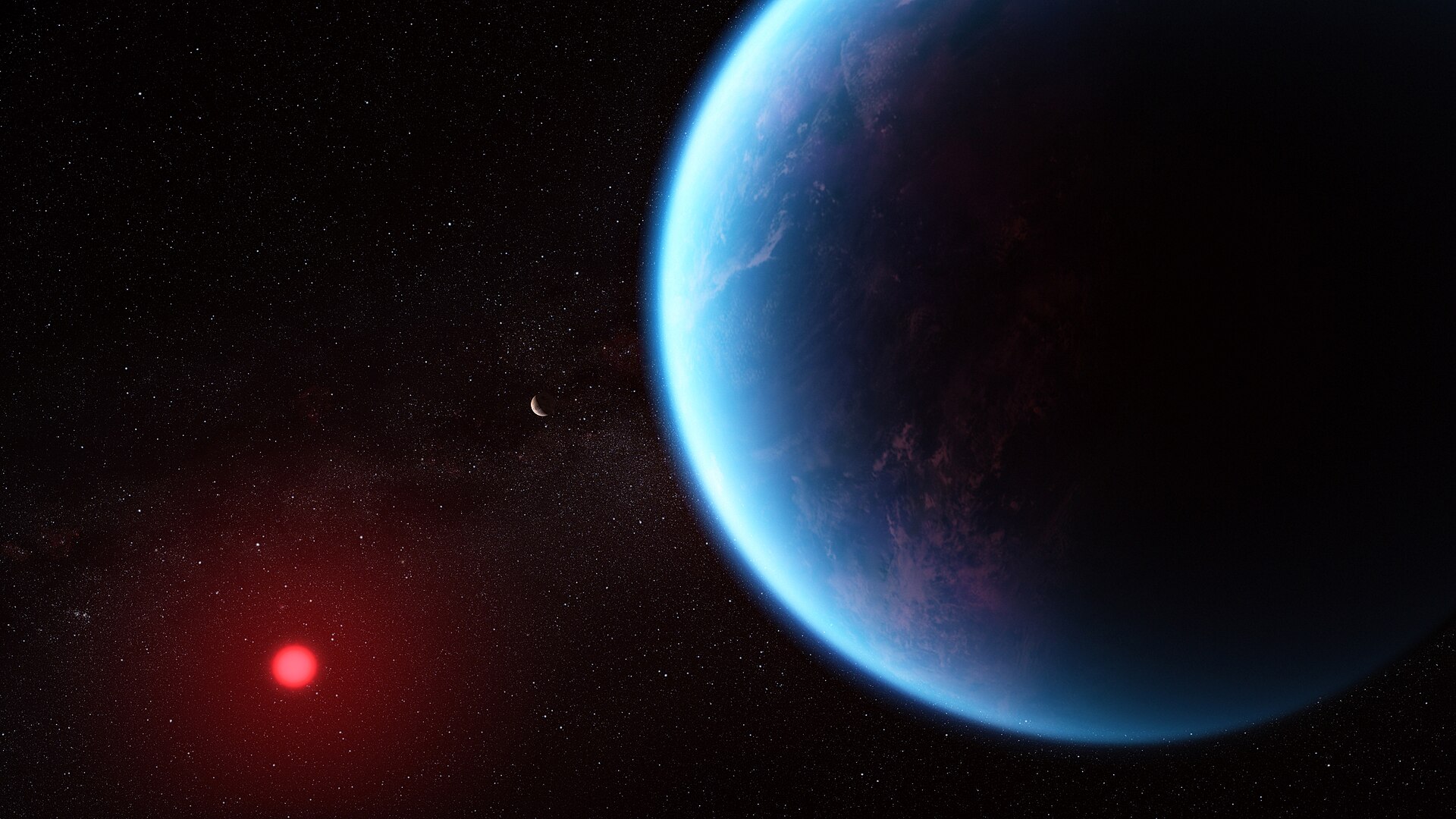 Illustration of exoplanet K2-18 b