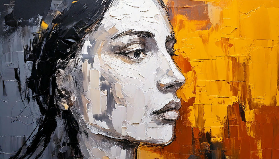 Firefly -Uma pintura de uma face parecida com Marilyn Monroe de perfil feita em uma parede