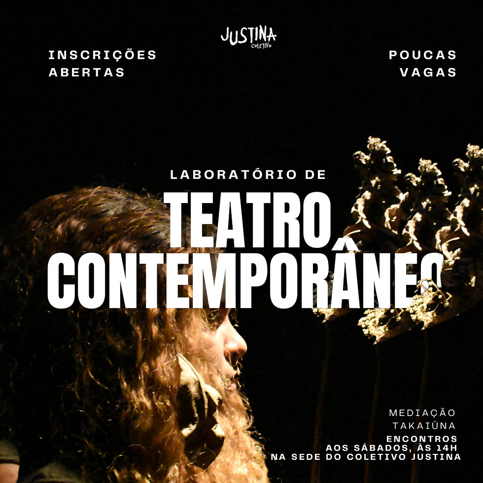 A mediação dos encontros serão realizados pela artista cênica Takaiúna.