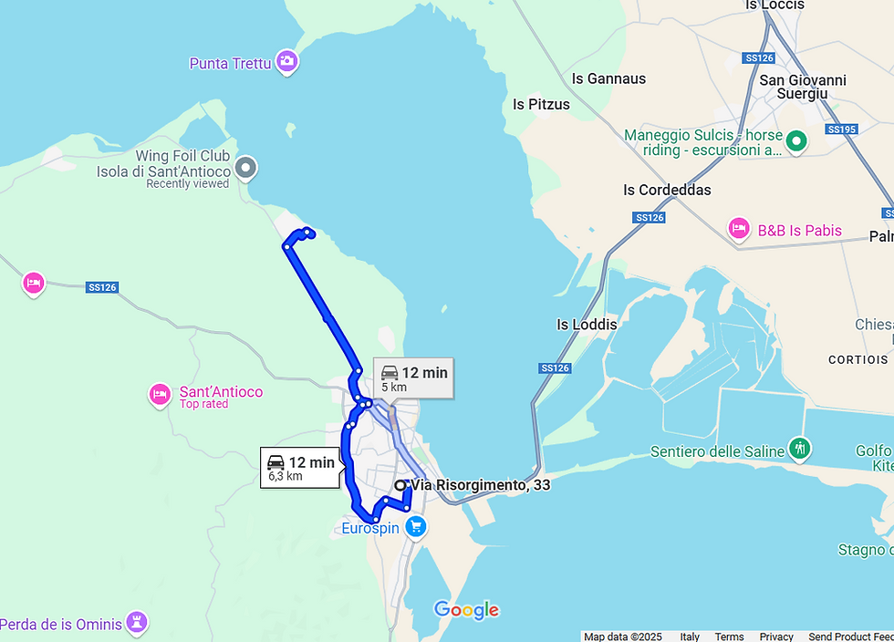 Percorso Palma de Sols - Sa Barra