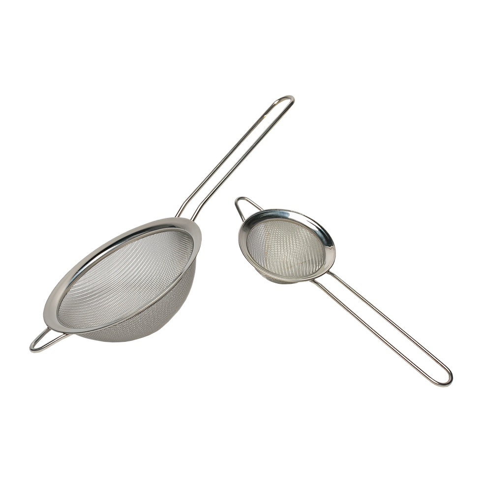 Thumbnail: viovia Small & Medium Stainless Steel Strainer with Handle