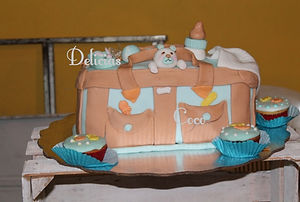 Delicias Coco Pastel baby shower