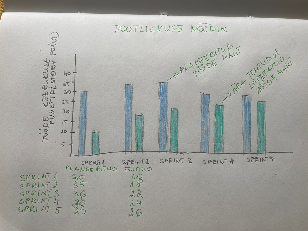 Kuidas läbipaistvus ja andmepõhisus tõstavad meeskonna edukust: Velocity Chart’i võlu