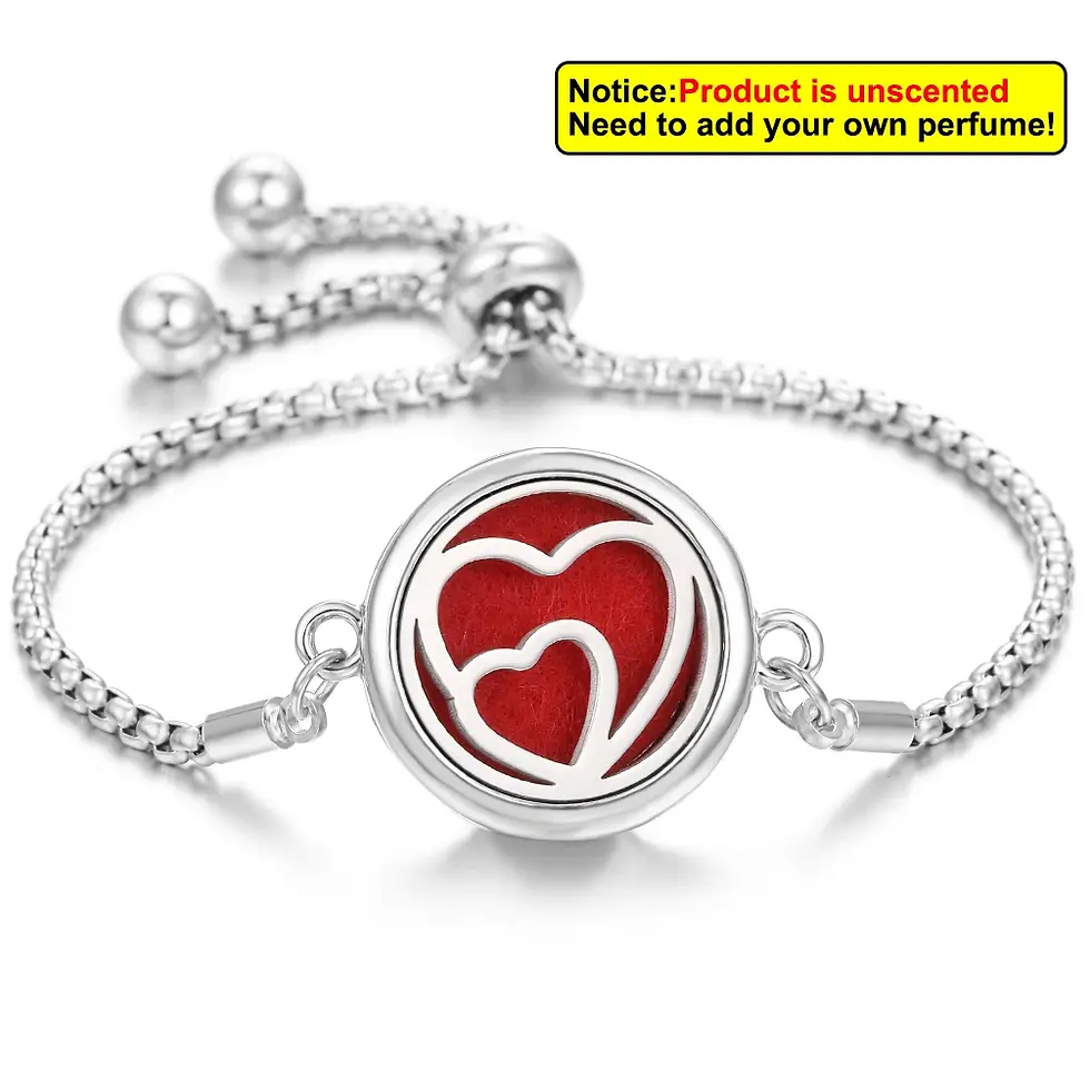 Thumbnail: Stainless Steel Aromatherapy Diffuser Bracelet