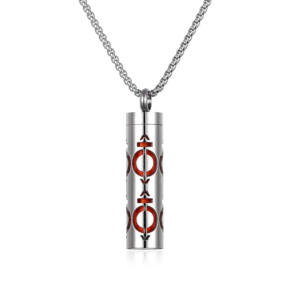 Thumbnail: Stainless Steel Aromatherapy Diffuser Necklace