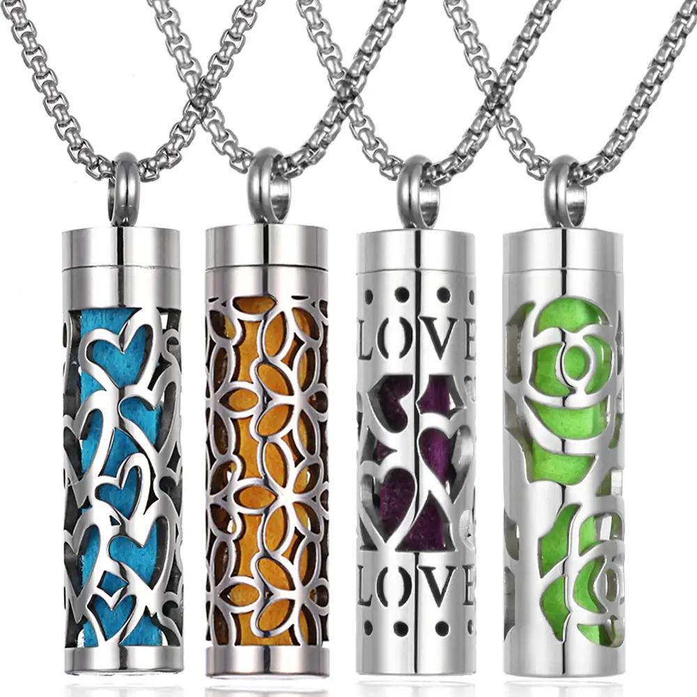 Stainless Steel Aromatherapy Diffuser Necklace