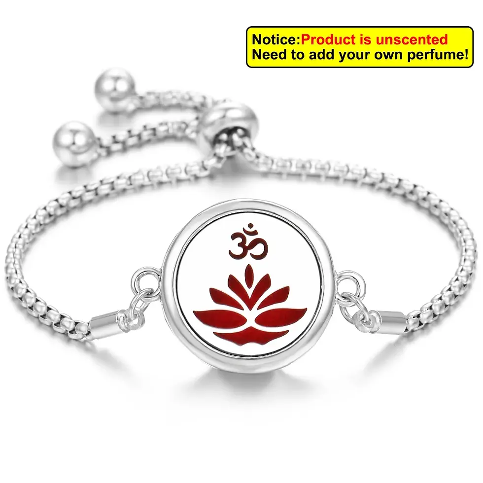 Thumbnail: Stainless Steel Aromatherapy Diffuser Bracelet