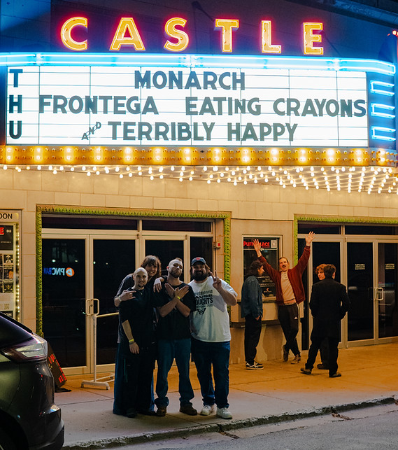Twitt with Monarch after their album release show at The Castle Theatre