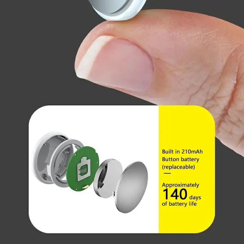 Thumbnail: Lenovo Mini GPS Motion Tracker Device Smart Anti-Lost Pets Bluetooth 5.0 Finder