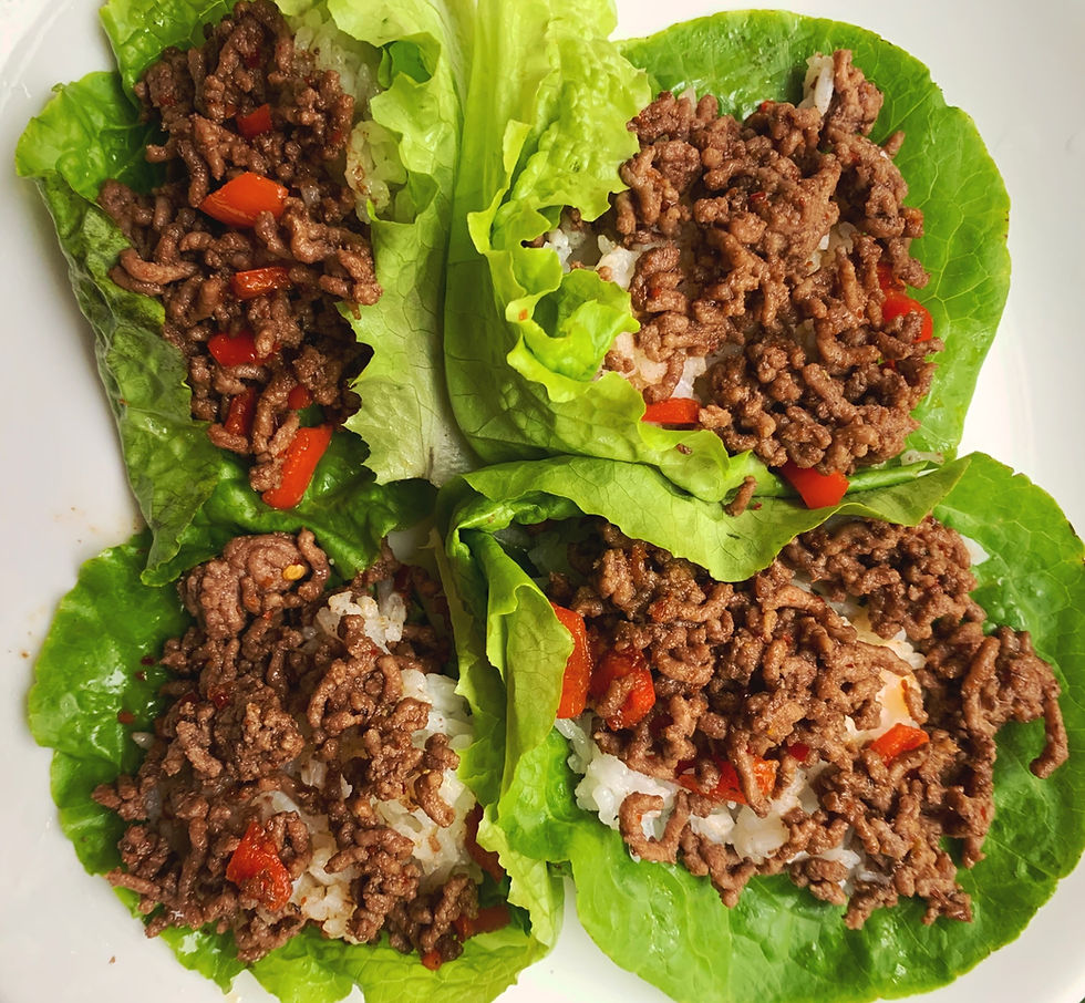 Lettuce wrap dinner