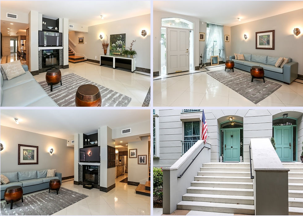 Interiors or the apartment after the remodeling and the front entrance by United Architects