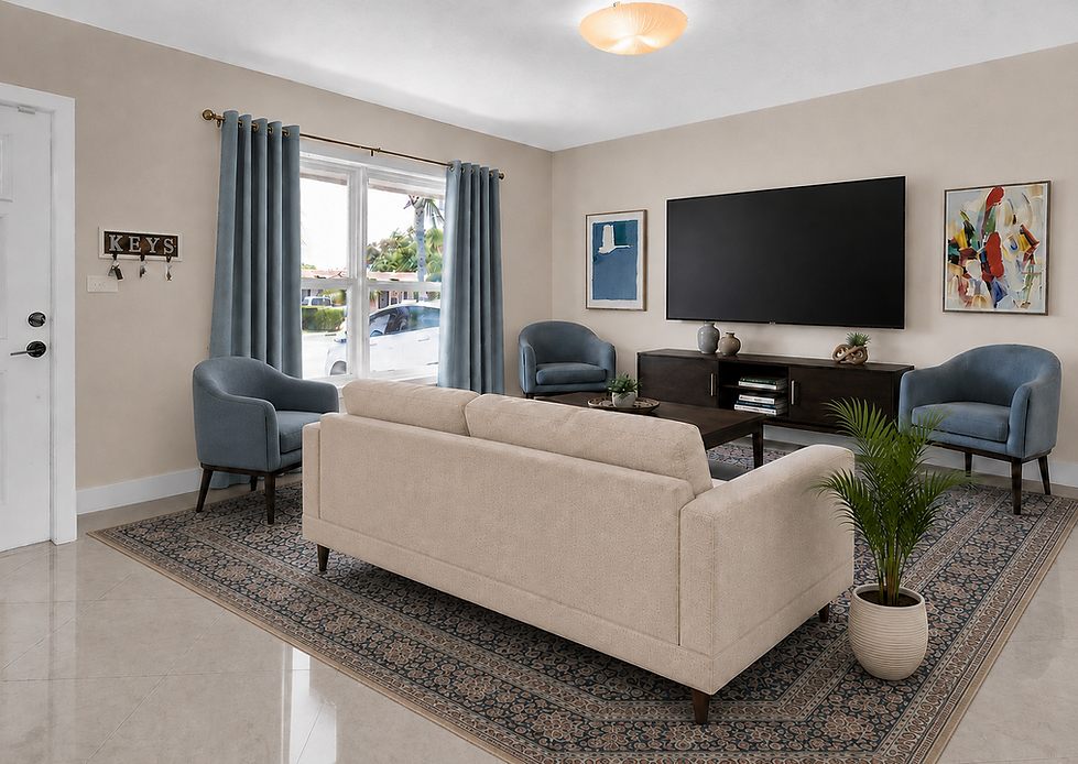 Living Room Remodel in Westchester, Miami