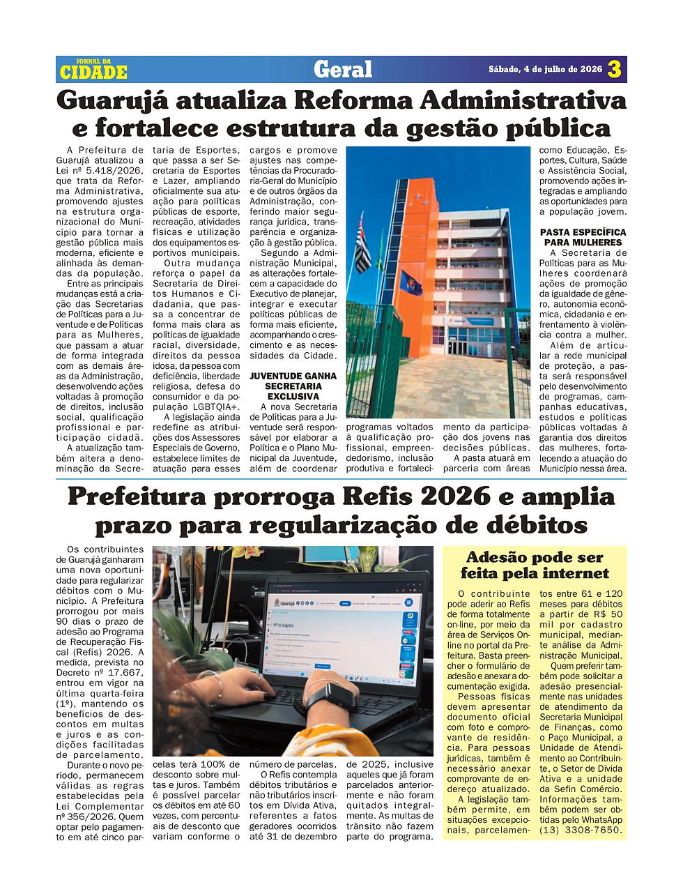 JORNAL DA CIDADE - PÁGINA 3