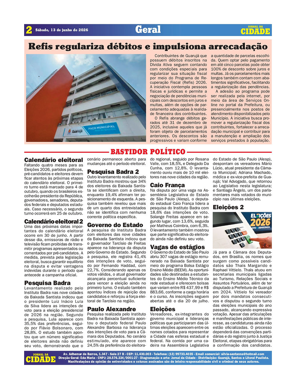 JORNAL DA CIDADE - PÁGINA 2