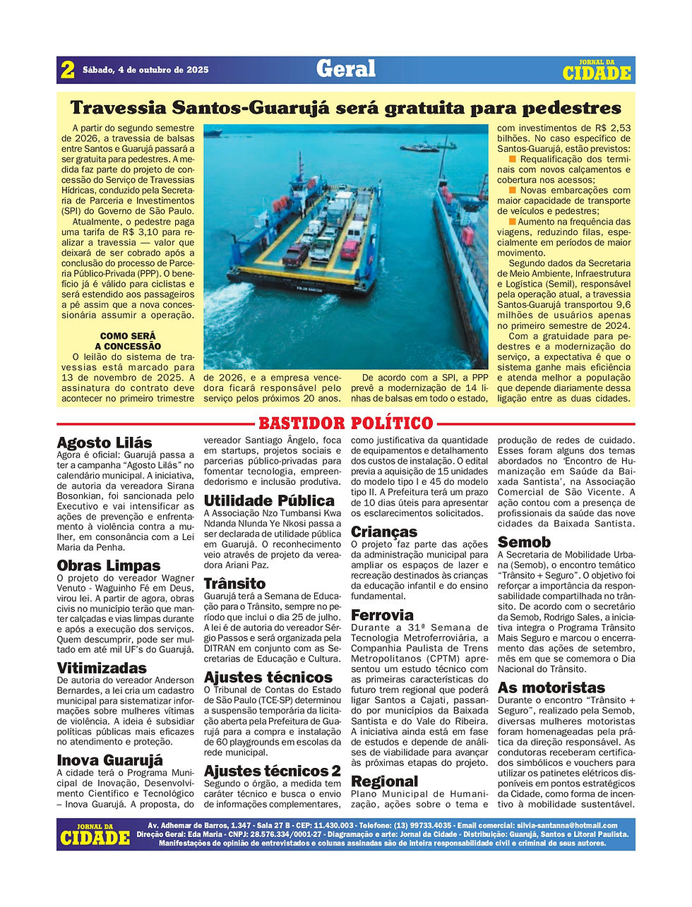 JORNAL DA CIDADE - PÁGINA 2
