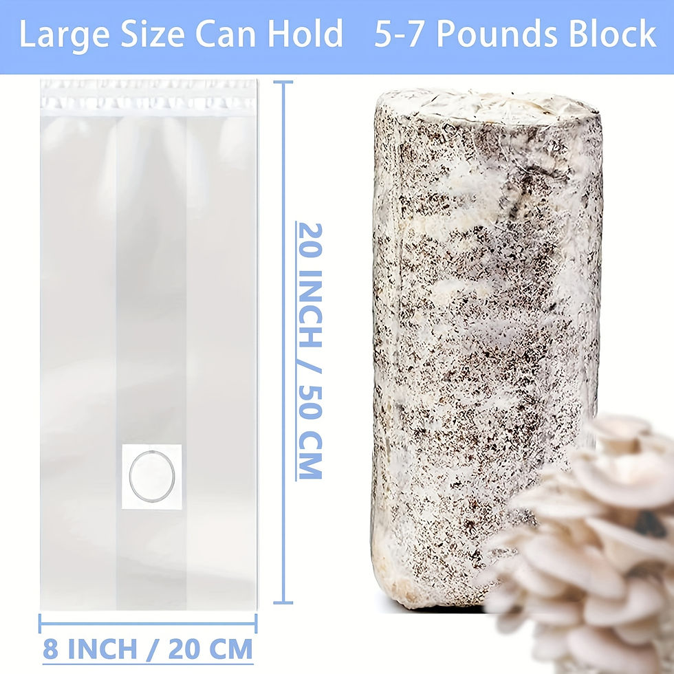 Thumbnail: Grow Your Own Mushrooms at Home with 50pcs Mushroom Grow Bags Kit!