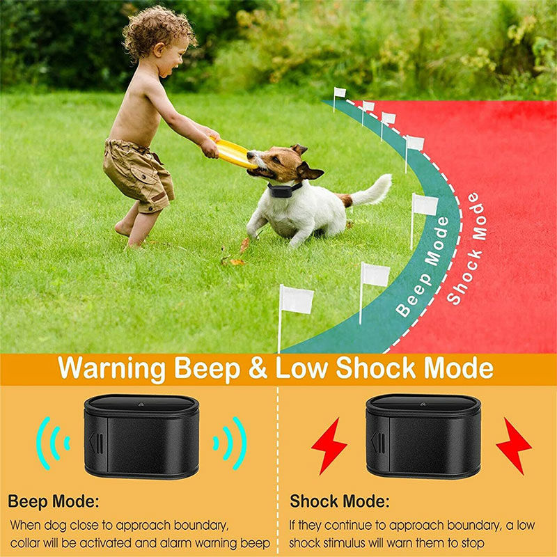 Thumbnail: Wireless Invisible Dog Fence - Remote Control, Collar, 