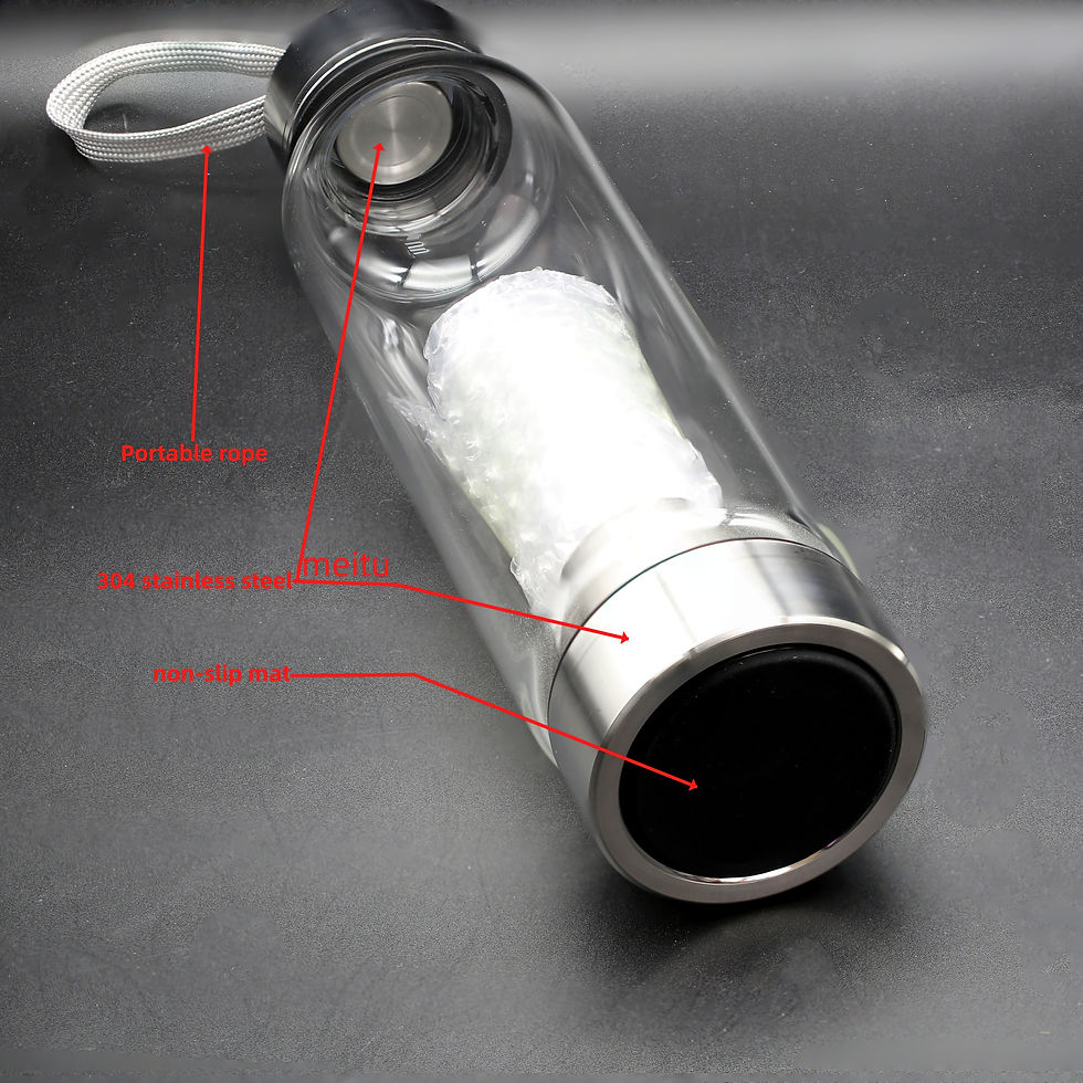 Thumbnail: [Artificial Crystal Bottle] 1pc Elegant Artificial Crystal Tower Water Bottle - 