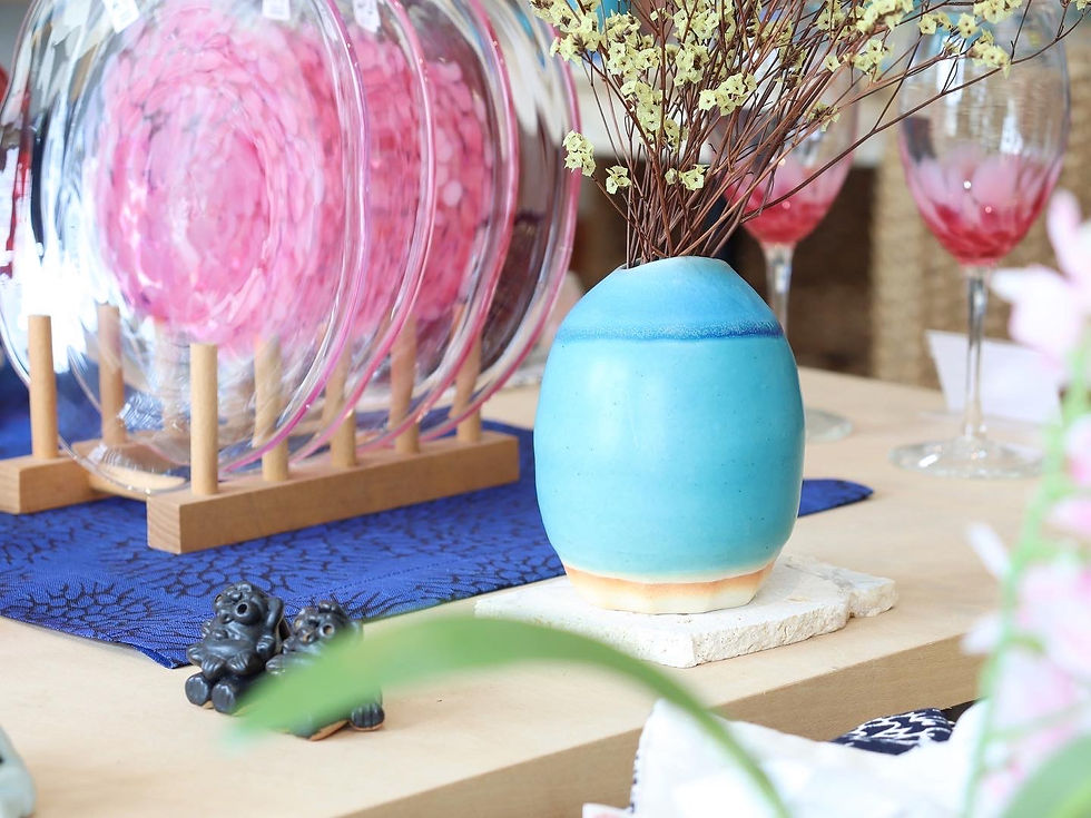 やちむん うるま陶器 花器 宮古島のオススメ琉球ガラス やちむん 人気 通販 かわいい