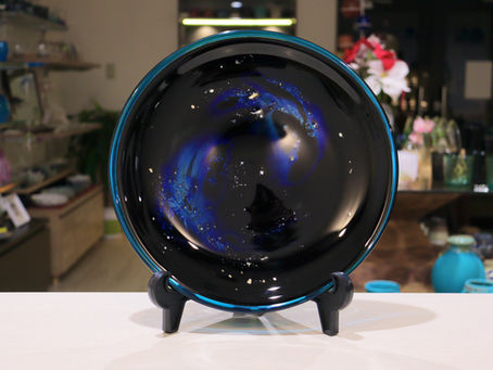 琉球ガラス 銀河大皿入荷