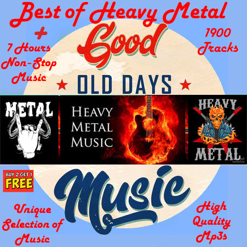 1900 Tracks, Best of Heavy Metal Songs PLUS 7 hours Non-Stop Music