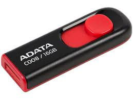 Miniatura: Memoria usb Adata c008 16gb 2.0 negro/rojo