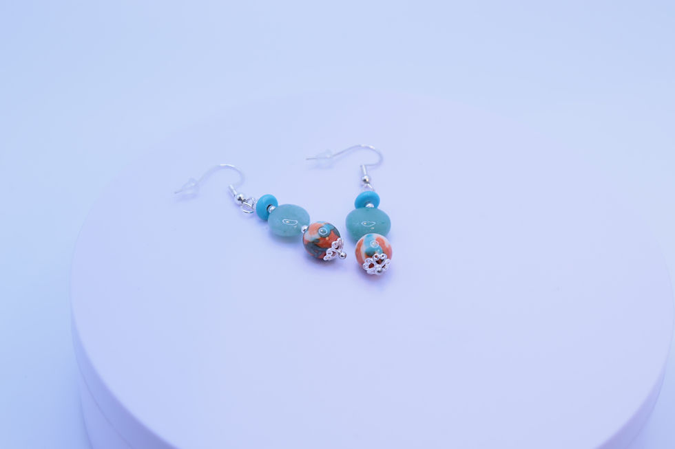 Boucles d'oreilles Femme, Aventurine et 925 Argent