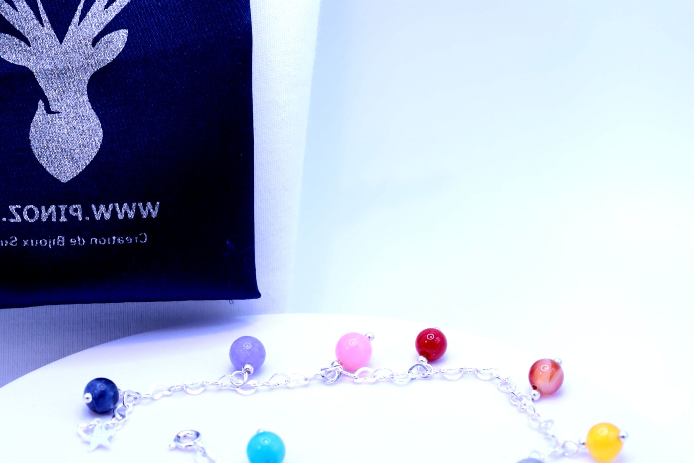 Bracelet Femme Chaîne Coeur 925 Argent (Réglable jusqu'à 18