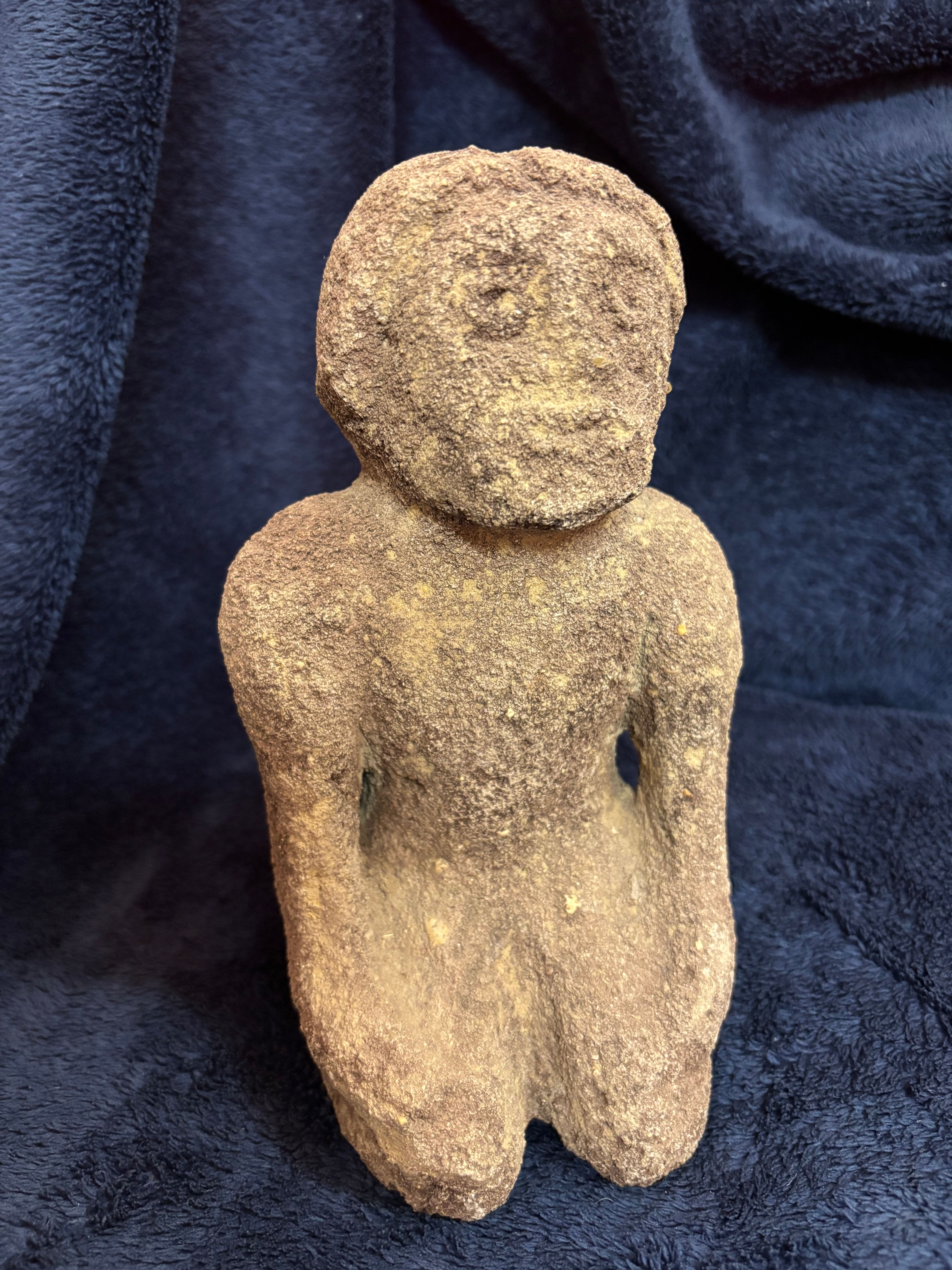 Pre Columbian Olmec Stone Man
