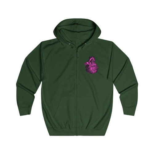 PINK MONEY BAGZ Full Zip Hoodie | Drifting Hobo Co.