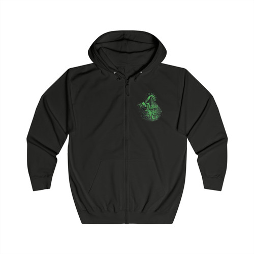 GREEN MONEY BAGZ Full Zip Hoodie | Drifting Hobo Co.