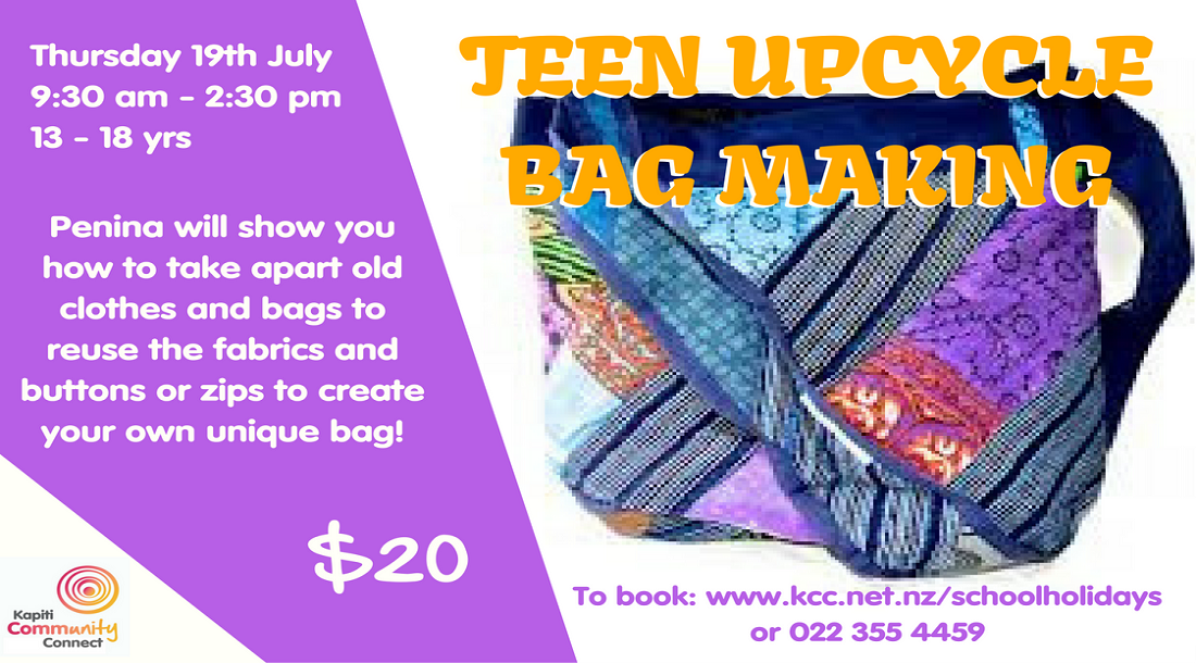 Teen Upcycle Bag Making - 19 July