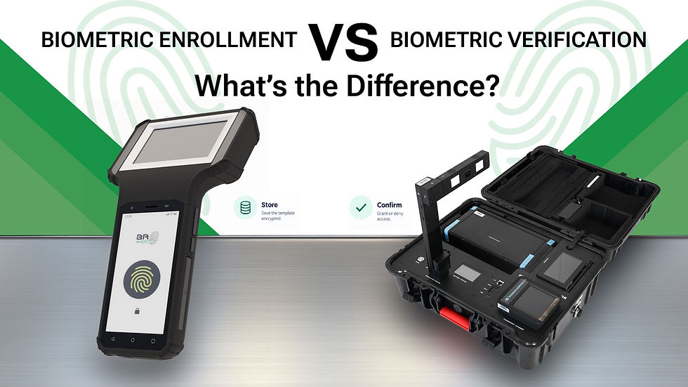 Biometric Enrollment vs. Biometric Verification: What’s the Difference?