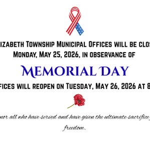 Memorial Day Closure