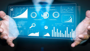 Business data appending process showing customer databases being enriched with accurate contact and demographic information.