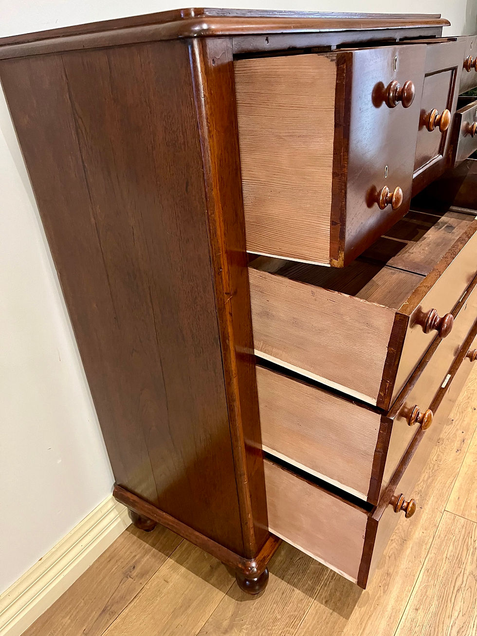 Thumbnail: A9080- Restored Victorian Cedar Seven Drawer Tallboy.