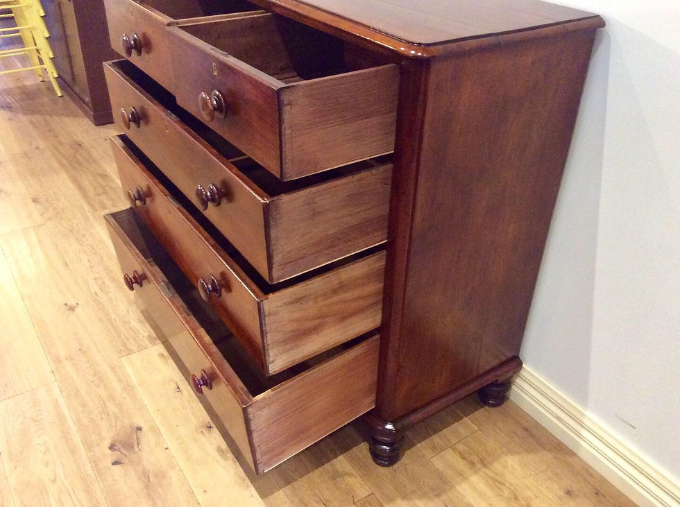 Thumbnail: 12 Large Restored Five Drawer Cedar Chest. Circa 1870.
