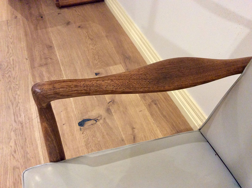 Thumbnail: Mid Century Blackwood Desk Chair. Circa 1960.