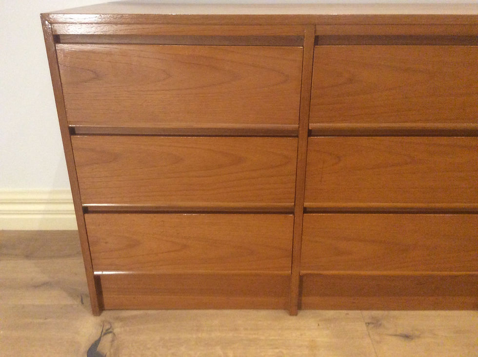 Thumbnail: Mid Century Nine Drawer Teak Sideboard.