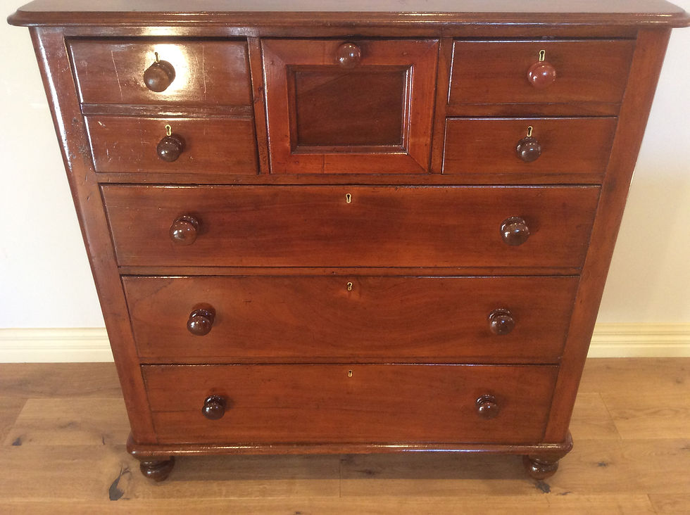 Thumbnail: Victorian Seven Drawer Mahogany and Cedar Chest