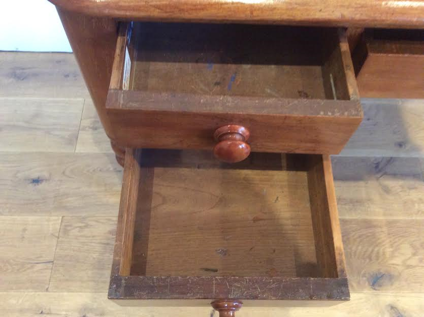 Thumbnail: Impeccably Restored Victorian Cedar Five Drawer Desk.