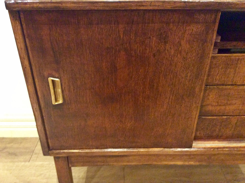 Thumbnail: M8047 – Mid Century Teak Three Drawer Cabinet. Circa 1960.