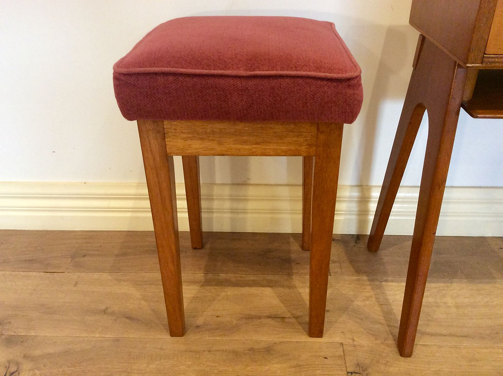Thumbnail: Mid Century Telephone Table with Matching Stool.